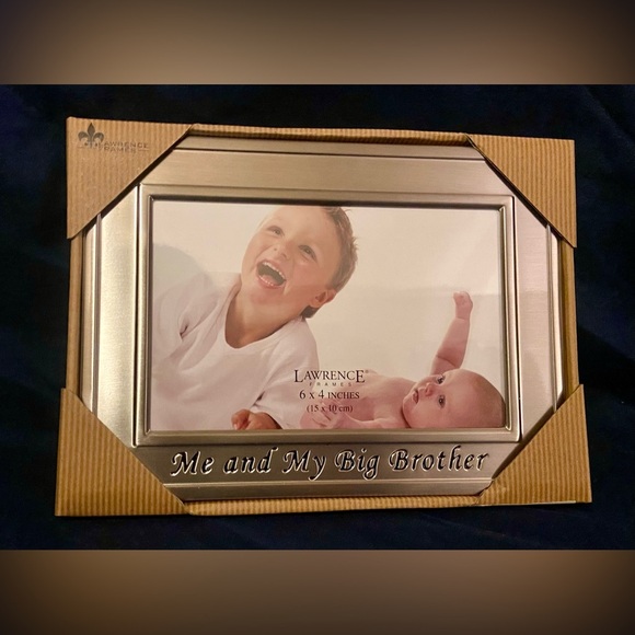 🍀 3/$15 NWT Silver Siblings Big Brother Photo Frame - Picture 1 of 4